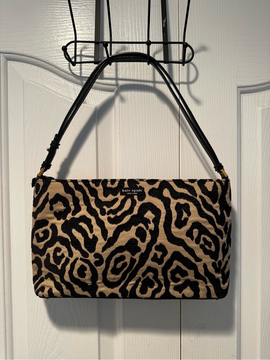 kate spade Handbags - Vintage kate spade Leopard Jacard Shoulder Bag Made in Italy